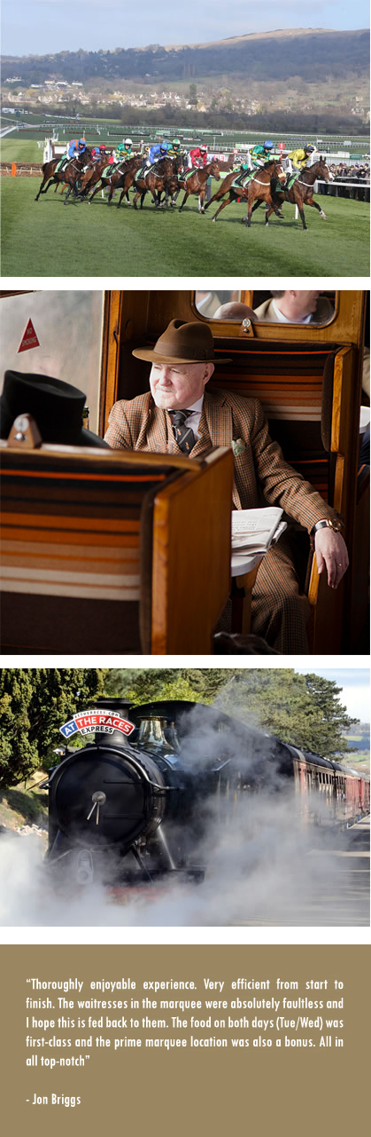 Racegoers Hospitality & Steam Train Package